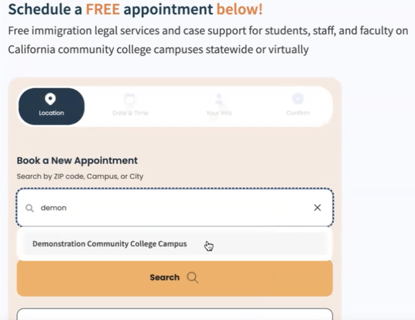 Search by Campus Name